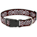Plastic Clip Collar - Celtic Knot5 Reds/Black/White Plastic Clip Collars Buckle-Down   