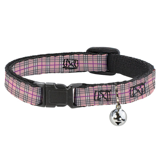 Cat Collar Breakaway - Plaid Pink Breakaway Cat Collars Buckle-Down   