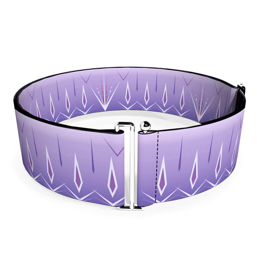 Cinch Waist Belt - Frozen II Elsa Bounding Purples White Womens Cinch Waist Belts Disney   