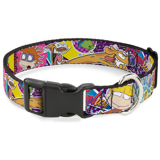 Plastic Clip Collar - Nick 90's Rewind 7-Character/4-Logo Collage Plastic Clip Collars Nickelodeon   