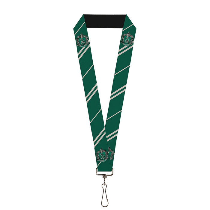 Lanyard - 1.0" - Slytherin Crest Stripe5 Green Gray Lanyards The Wizarding World of Harry Potter Default Title  