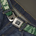 BD Wings Logo CLOSE-UP Full Color Black Silver Seatbelt Belt - One Dollar Bill Eye of Providence/Bald Eagle CLOSE-UP Webbing Seatbelt Belts Buckle-Down   