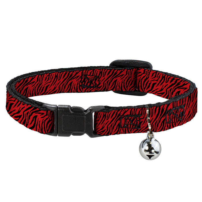 Cat Collar Breakaway - Zebra 2 Red Breakaway Cat Collars Buckle-Down   