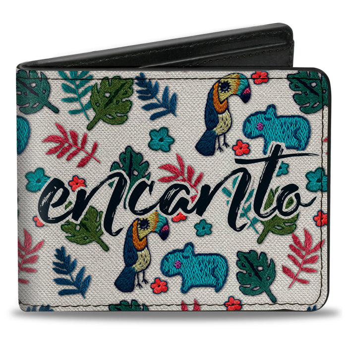 Bi-Fold Wallet - ENCANTO Script Logo Cream Multi Color Bi-Fold Wallets Disney   