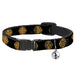 Cat Collar Breakaway - Celtic Knot Black Burgundy Gold Breakaway Cat Collars Buckle-Down   