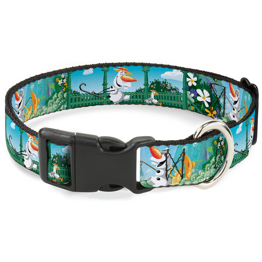 Plastic Clip Collar - Olaf Garden Scenes Plastic Clip Collars Disney   