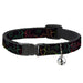 Cat Collar Breakaway - Mud Flap Girls w Star Outline Black Multi Color Breakaway Cat Collars Buckle-Down   