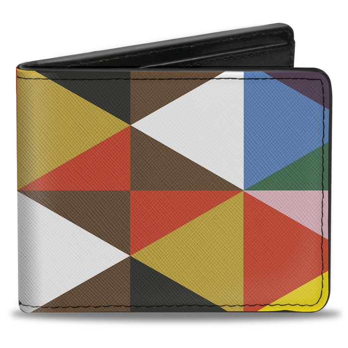 Bi-Fold Wallet - Geometric Triangle Blocks Multi Color Bi-Fold Wallets Buckle-Down   