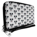 Women's PU Zip Around Wallet Rectangle - Mickey Mouse Smiling Expression All Over White Clutch Zip Around Wallets Disney   