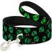 Dog Leash - Aliens Head Scattered Galaxy2/Green/Black Dog Leashes Buckle-Down   