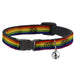 Cat Collar Breakaway - Flag Pride Distressed Rainbow Breakaway Cat Collars Buckle-Down   
