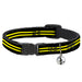 Cat Collar Breakaway - Stripe Black Yellow Breakaway Cat Collars Buckle-Down   