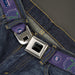 FANTASTIC BEASTS THE CRIMES OF GRINDELWALD Logo Full Color Black/Silvers Seatbelt Belt - BOWTRUCKLE PICKETT Pose/Icons Purples/Blues/White Webbing Seatbelt Belts The Wizarding World of Harry Potter   