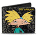 Bi-Fold Wallet - HEY ARNOLD! Arnold Pose Chalkboard Scribbles Bi-Fold Wallets Nickelodeon   
