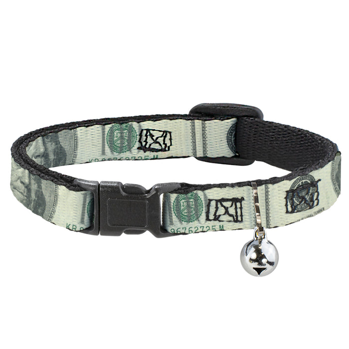 Cat Collar Breakaway - 100 Dollar Bill C U Breakaway Cat Collars Buckle-Down   