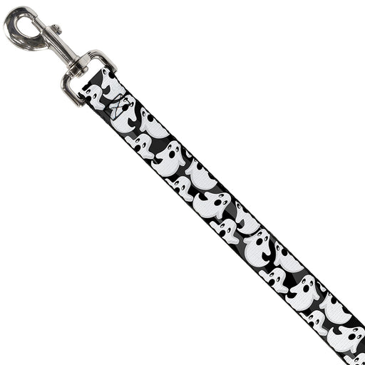 Dog Leash - Ghosts Scattered Black/White Dog Leashes Buckle-Down   