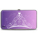 Hinged Wallet - Cinderella & Prince Ball Scene + Crown Icon Purples White Hinged Wallets Disney   