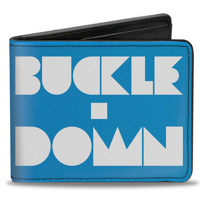 Bi-Fold Wallet - BUCKLE-DOWN Shapes Turquoise White Bi-Fold Wallets Buckle-Down   