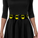 Cinch Waist Belt - Bat Signal-4 Black Yellow Womens Cinch Waist Belts DC Comics   
