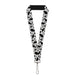 Lanyard - 1.0" - Mickey Mouse Expressions Stacked White Black Lanyards Disney   