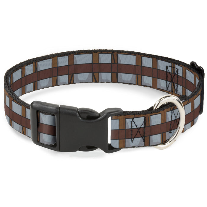 Plastic Clip Collar - Star Wars Chewbacca Bandolier Bounding Browns/Gray Plastic Clip Collars Star Wars   