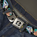 Rocko & Spunky Pose Full Color Black Seatbelt Belt - ROCKO'S MODERN LIFE Character Portraits/Triangles Black/Blue Webbing Seatbelt Belts Nickelodeon   