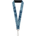 Lanyard - 1.0" - Doodle1 Paint Drips Blues Lanyards Buckle-Down   