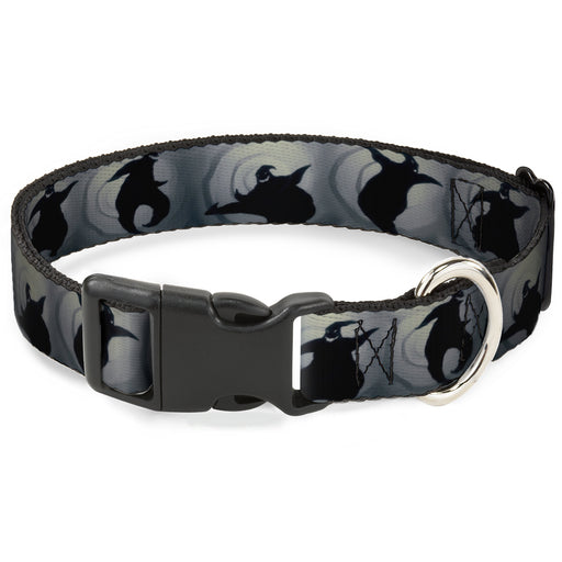 Plastic Clip Collar - Oogie Boogie Silhouette Poses Gray/Black Plastic Clip Collars Disney   