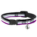 Cat Collar Breakaway - Flag Asexual Black Gray White Purple Breakaway Cat Collars Buckle-Down   