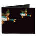 Canvas Bi-Fold Wallet - Flying Mallards Burgundy Canvas Bi-Fold Wallets Buckle-Down   