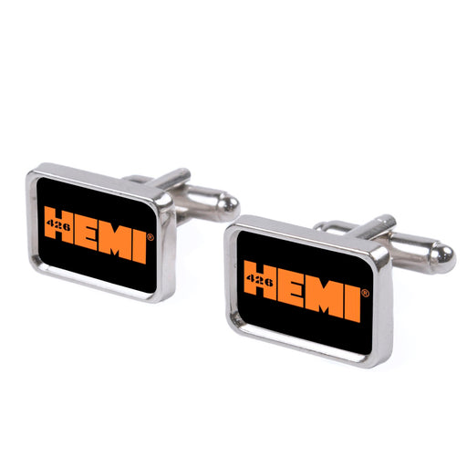 Cufflink Set - HEMI 426 Logo FCG Black Orange Cufflinks Hemi   