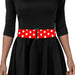 Cinch Waist Belt - Minnie Mouse Polka Dots Red White Womens Cinch Waist Belts Disney   