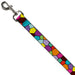 Dog Leash - Stained Glass Mosaic2 Multi Color/Navy Dog Leashes Buckle-Down   
