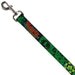 Dog Leash - MARVIN THE MARTIAN w/Poses Black/Turquoise Dog Leashes Looney Tunes   