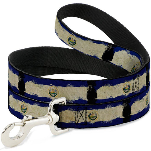 Dog Leash - El Salvador Flag Distressed Painting Dog Leashes Buckle-Down   