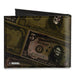 MARVEL DEADPOOL Canvas Bi-Fold Wallet - Deadpool 2012 #5 Revenge of the Gipper Variant Cover Pose Dollar Bills Canvas Bi-Fold Wallets Marvel Comics   