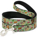 Dog Leash - The Princess and the Frog Tiana's Place Collage Greens/Pinks Dog Leashes Disney   