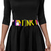 Cinch Waist Belt - TINK LUXE Sketch Black Multi Neon Womens Cinch Waist Belts Disney   