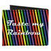 Canvas Bi-Fold Wallet - TASTE MY RAINBOW Black Multi Color Canvas Bi-Fold Wallets Buckle-Down   