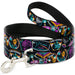 Dog Leash - Lightyear Mission Patches Collage Black/Multi Color Dog Leashes Disney   