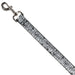 Dog Leash - Crosses Assorted Distressed White/Black Dog Leashes Buckle-Down   