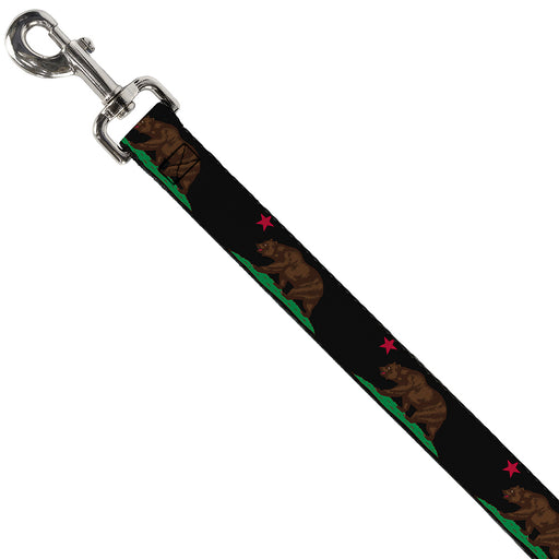 Dog Leash - California Flag Bear Black Dog Leashes Buckle-Down   