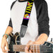 Guitar Strap - TINK LUXE Sketch Black Multi Neon Guitar Straps Disney   