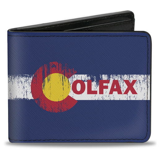 Bi-Fold Wallet - COLFAX Colorado Flag Weathered Bi-Fold Wallets Buckle-Down   
