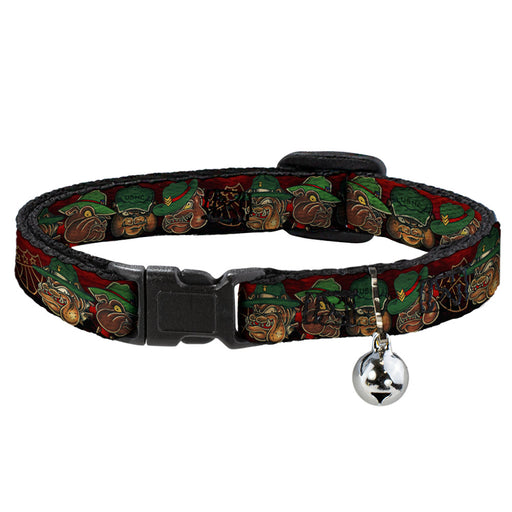 Cat Collar Breakaway - Tattoo Johnny-Bulldog Breakaway Cat Collars Tattoo Johnny   