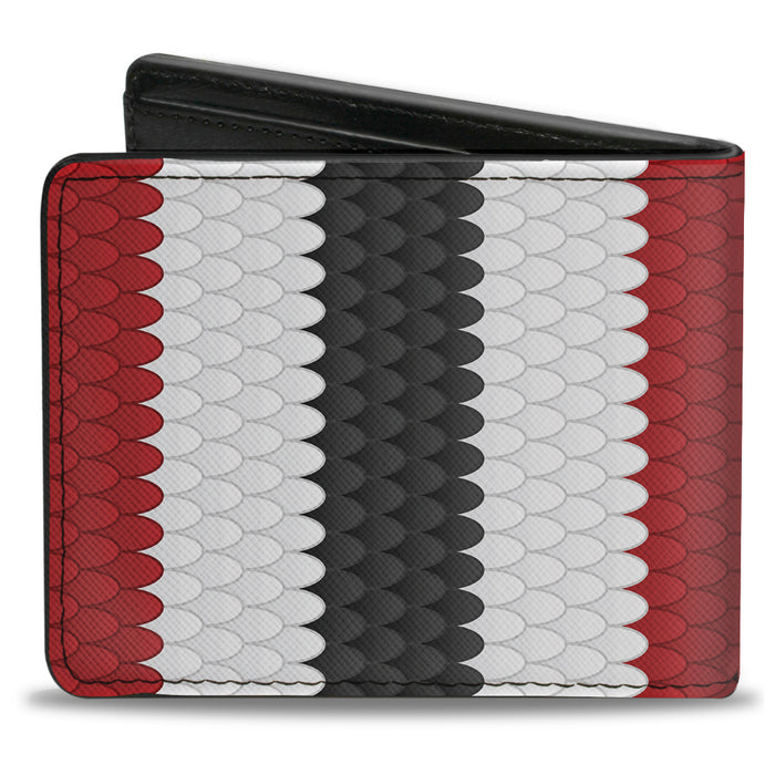 Bi-Fold Wallet - Coral Snake Stripe Red White Black Bi-Fold Wallets Buckle-Down   