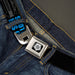 Winchester Logo Full Color Black White Seatbelt Belt - SUPERNATURAL DRIVER PICKS THE MUSIC-SHOTGUN SHUTS HIS CAKEHOLE! Black/Gray/Blue Webbing Seatbelt Belts Supernatural   