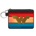 Canvas Zipper Wallet - MINI X-SMALL - Wonder Woman 2017 Icon Stripe Red Golds Blue Canvas Zipper Wallets DC Comics   