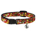 Cat Collar Breakaway - Vivid Candy Corn Stacked Breakaway Cat Collars Buckle-Down   