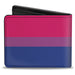 Bi-Fold Wallet - Flag Bisexual Pink Purple Blue Bi-Fold Wallets Buckle-Down   